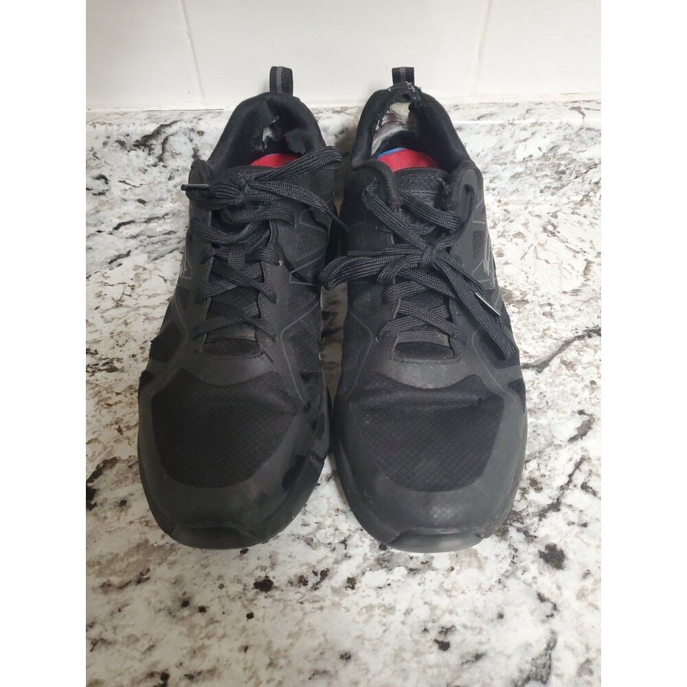 Mens Skechers 200025 Axtell Arch Fit Slip Resistant Black Work Shoes 10.5 US #F5